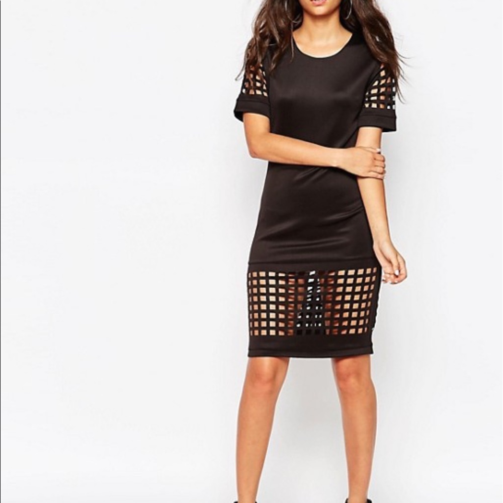 Black Caged Dress